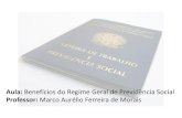 Professor: Marco Aurélio Ferreira de Morais - legale.com.br · 2003 132 meses 2004 138 ... Para a concessão do benefício, o segurado deve se encontrar no exercício de atividade