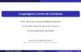 Linguagens Livres de Contexto - Marcus Ramos Home · Marcus Ramos (UNIVASF) LFA 2010-1 15 de setembro de 2018 13 / 295. Gramáticas Livres de Contexto Aninhamentos sintáticos ...