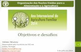 Organização das Nações Unidas para a Alimentação e a Agricultura · 2014-07-11 · 5 Importância da agricultura familiar ... • Revolução Verde: modelo tecnológico químico-