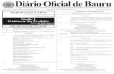 Diário Oficial de Bauru - bauru.sp.gov.br · Suplente: Claudio Kadihara em substituição a Thiago Pereira Thame Art. 2º Designa para compor o Conselho Municipal de Proteção e