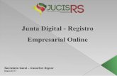 Junta Digital - Registro Empresarial Online · •Ausência de tempo de espera em filas para protocolo; •Documento deferido disponibilizado na hora; ... 497 61 Sim Em andamento