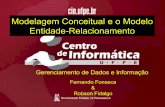 Modelagem Conceitual e o Modelo Entidade-Relacionamentofjclf/gdi/aulas/03-ModelagemConceitual.pdf · Modelo Entidade-Relacionamento (E/R) Entidade ... ser representados em um único