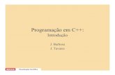 Programação em C++ - paginas.fe.up.pttavares/ensino/VISCI/Downloads/... · Visualização Científica Programação em C++ • Um programa em C++ é constituído por: – Várias