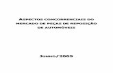ASPECTOS CONCORRENCIAIS DO MERCADO DE PEÇAS DE … · 2010-06-09 · intercambialidade, podendo ou não apresentar as mesmas especificações técnicas, característica de qualidade