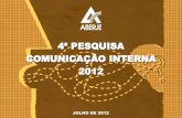 Interna - Associação Brasileira de Comunicação Empresarialaberje.siteprofissional.com/pesquisa/PesquisaComunicacaoInterna... · ... Associação Brasileira de Comunicação Empresarial.
