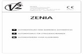 ZENIA - v2home.com · Inserir as duas tampas M na barra, de modo a selar o perfil de borracha. Furar o perfilado com uma ponta de 2,5 mm e fixar a tampa com o parafuso que acompanha.