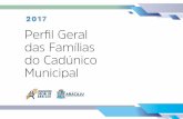 2017 Perfil Geral das Famílias do Cadúnico Municipal · pessoas, é natural de Sergipe, o que é de se esperar já que ... CadÚnico é a indígena, com 52 homens e 113 mulheres,