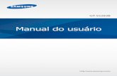 Manual do usuário - Servicio Técnico Samsung (2018 ... · Utilize o carregador de bateria para carregar a bateria. Um computador também pode ser utilizado ... • Se o aparelho