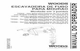 ESCAVADEIRA DE FURO PARA MOURÃO MANUAL DO OPERADOR …woodsequipment.com.br/wp/wp-content/uploads/2014/11/MAN1100.pdf · OPERATOR' S M A ESCAVADEIRA DE FURO MANUAL DO OPERADOR NUAL