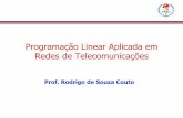 Programação Linear Aplicada em Redes de Telecomunicaçõesrodrigo/docs/proglin/aula6.pdf · Programação Linear Aplicada em Redes de Telecomunicações Prof. Rodrigo de Souza Couto.