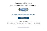 Apostila de Educação Musical - cp2.g12.br§ão... · Hino Nacional Brasileiro pág. 21 ... ou cada tecla do piano (as brancas e as pretas!) equivale a um semitom (podemos dizer