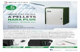 Monocatalogo Nara Plus 2017 Green Edition - zantia.com · uma caldeira de Alta Eficiência com um desempenho superior a 90% de Classe 5, de acordo com a norma EN303-5. Construída