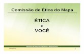 ÉTICA e VOCÊ - agricultura.gov.br · (Decreto Nº 1.171, de 22 de junho de 1994) 20/06/2013 13 Comissões de Ética ... Dec. 6.029/2007 – Institui o Sistema de Gestão da Ética.