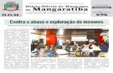 Contra o abuso e exploração de menores · adolescentes vítimas de algum tipo de abuso A Secretaria de Assistência Social e Direitos Humanos, por meio do Centro de Referência