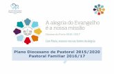 Plano Diocesano de Pastoral 2015/2020 Pastoral Familiar ... · 5. Trabalhar o discernimento vocacional : Promover a articulação do trabalho com outros Secr. Diocesanos Contribuir