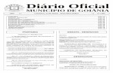 Diário Oficial - Prefeitura de Goiânia · municÍpio de goiÂnia 2006 goiÂnia, 15 de maio - segunda-feira nº 3.881 portaria errata - despacho despachos extratos dos contratos