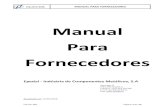 Manual Para Fornecedores - epedal.pt · 6. PROCESSO DE APROVAÇÃO DE PEÇAS 6.1.– PPAP – “Production Part Approval Process” Para o fornecimento de novas matérias-primas