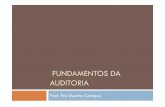 FUNDAMENTOS DA AUDITORIA - FAPAN: Faculdade de … aula 07.pdf · Os Fundamentos de Auditoria De acordo com o CFC (Conselho Federal de Contabilidade), os procedimentos a serem ...