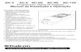 Manual GALCON AC-6S - agrolinkholambra.com.bragrolinkholambra.com.br/pdf/controladores/GALCON-Controladores-AC.pdf · O botão de operação manual da válvula está localizado abaixo