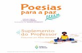 supl prof poesias para paz - Editora do Brasil S/A.editoradobrasil.com.br/suplemento/supl_prof_poesias_para_paz.pdf · Depois, explique-lhes que é a vez de escreverem um poema. Eles