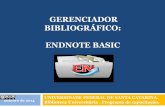 GERENCIADOR BIBLIOGRÁFICO: ENDNOTE BASICportal.bu.ufsc.br/files/2013/10/MinicursoEndNoteWeb_2014-1.pdf · Gerenciador Bibliográfico 1 de outubro de 2014 2 ... Mendeley Jabref Ref