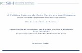 A Política Externa de Cabo Verde e a sua Diáspora Versão... · 2017-03-11 · Figura 6 – Distribuição ... TRI Teorias das Relações Internacionais UA União Africana UE União