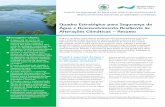 Quadro Estratégico para Segurança da Água e ... · 1 nvestir na segurança da água com vista a um crescimento e desenvolvimento resilientes às alterações climáticas Quadro