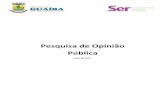 Pesquisa de Opinião Pública - guaiba.rs.gov.br · A pesquisa realizada é de opinião pública e teve como objetivo cerne a investigação do grau de satisfação da população