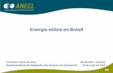 Energía eólica en Brasilmvdpanel.net/adjuntosTextos/cz47hroew7iqkp/673/ANEEL... · 2015-12-09 · Comercialización de Energía con consumidores especiales ... Slide 1 Author: nepomuceno