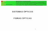 SISTEMAS ÓPTICOS FIBRAS ÓPTICAS - Câmpus São Josémdoniak/SistemasOpticos/SIO_FibrasOpticas.pdf · índice de refração N1, e uma CASCA, com índice de refração N2, sendo N1
