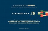 CADERNO - redeassocialpg.files.wordpress.com · CADERNO 3 Dezembro de 2013 CApACITAsuas SISTEmA ÚNICO DE ASSISTÊNCIA SOCIAL. EXPEDIENTE Presidenta da Rep&#2