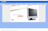 Philips LCD Monitor Electronic User’s Manual · ... /My%20Documents/dfu/200P6/portugues/200P6/index.htm2006-01-06 9:34:07 AM. ... imagens em movimento Máxima comodidade para ...