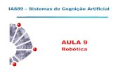 IA889 – Sistemas de Cognição Artificialgudwin/ftp/ia889/Aula09.pdf · Ao interagir com seu meio-ambiente, o robô pode aprender e ganhar novas habilidades e competências Mundo: