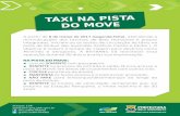 FOLHETO TÁXI PISTA MOVE TAXISTA partir de 6 de março de 2017 (segunda-feira), atendendo a reivindicações dos taxistas de Belo Horizonte e praças integradas, iniciam-se os testes