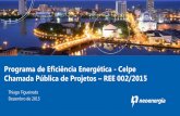 Programa de Eficiência Energética - Celpe Chamada Pública ... CHAMADA PUBLICA REE 002_2015_CELPE... · Programa de Eficiência Energética ... Promoção do uso eficiente e racional