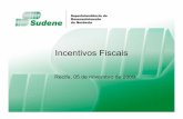 Incentivos Fiscais - Sudene - Página inicialsudene.gov.br/conteudo/download/Palestra Incentivos.pdf · Formulários necess ários para formaliza çã o do pleito ... Certidões de