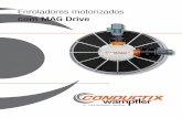 Enroladores motorizados com MAG Drive · O campo magnético rotativo movimenta os domínios magnéticos em volta do disco induzido. O movimento dos domínios é restrito pela histerese