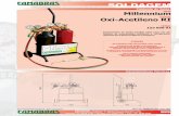 S95 - Millennium Oxi-Acetileno RI · Equipamento de Solda portátil, ideal para uso em setores de manutenção industrial e refrigeração, utilizado para gases Oxigênio e Acetileno.