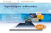 Springer eBooks · Com acesso total ao conteúdo dos livros digitais da Springer, os Springer eBooks são uma fonte inigualável para pesquisas científicas. A coleção possui mais
