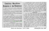Diário de Notícias 10 07 1966 CRIAÇÃO DA SBF · Reúncm-se em Blumenau PARTIR de hoje; até o dia 16 déste, a cidade dc Blu- menau, em Santa Catarina, estará transformada cm
