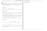 Cálculos - colegio-resgate.com.brcolegio-resgate.com.br/PROVAS_VESTIBULARES/UFBA/2012/matematica... · Dadas as matrizes A = ... , encontre o conjunto solução da inequação det(AB)