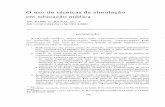 O uso de técnicas de simula;ao em educacao médicahist.library.paho.org/Spanish/EMS/39521.pdf · (a árvore respiratória por resistores, a elasticidade pulmonar por capacitores
