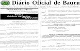 Diário Oficial de Bauru - Prefeitura Municipal de Bauru · normal, deverá ser registrada em livro de assinatura que permanecerá no ... prazo determinado de 10 (dez) anos para o