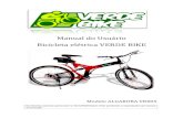 Manual do Usuário Bicicleta elétrica VERDE BIKE¡rio... · Manual do usuário Amortecedor Para ajustar à sensibilidade do amortecedor, rosqueie a parte superior do amortecedor
