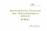 Relat rio de atividades FPC 2015 CD validado NL) · Título: Relatório Anual de Atividades do Fundo Português de Carbono 2015 ... Apoio a projetos estruturantes de contabilização