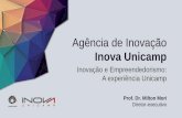 Agência de Inovação - ciespcampinas.org.br · the Word”,de 2016. A Unicamp responde por 15% da pesquisa acadêmica no Brasil. ... 140 patentes e programas de computador analisados