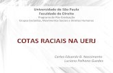 COTAS RACIAIS NA UERJ - Moodle USP: e …...Universidade de São Paulo Faculdade de Direito Programa de Pós-Graduação Grupos Excluídos, Movimentos Sociais e Direitos Humanos COTAS