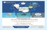 MINISTÉRIO DA EDUCAÇÃO · 2018-08-23 · Thiago Matos Pinto ... XII Jornada Interna de Iniciação Científica e Tecnológica (Áreas do conhecimento: Ciências Agrárias, Ciências