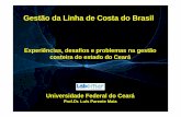 Gestão da Linha de Costa do Brasil - brazbiz.dk · facilidades de infraestrutura em áreas interiores, livres do alcance do mar. Acomodar: ... Mitigam o problema com o uso de elementos