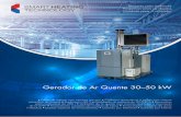 Gerador de Ar Quente 30–50 kW - · PDF file Queimador em ferro fundido Acendimento automático Permutador de calor com auto-limpeza Termóstato de segurança com corte automático